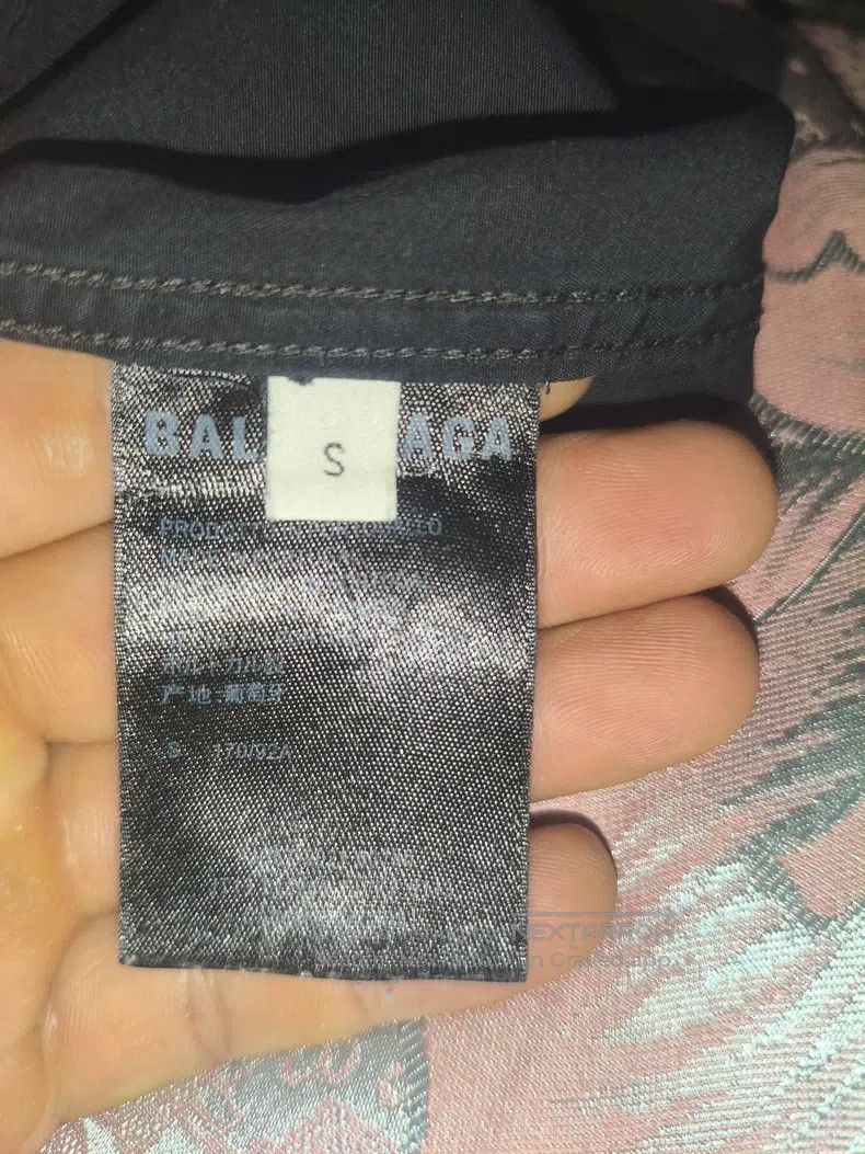 Balenciaga Balenciaga Short Sleeve Shirt, Black Logo Version Size US S / EU 44-46 / 1 - 9 Thumbnail