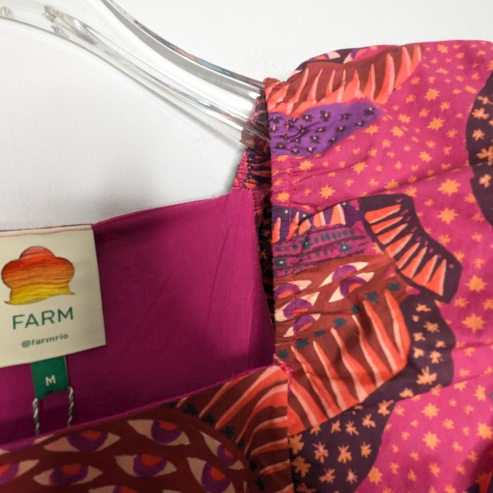 Farm Rio Farm Rio Pink Wild Banana Print Midi Dress New with Defect M Size M / US 6-8 / IT 42-44 - 5 Thumbnail