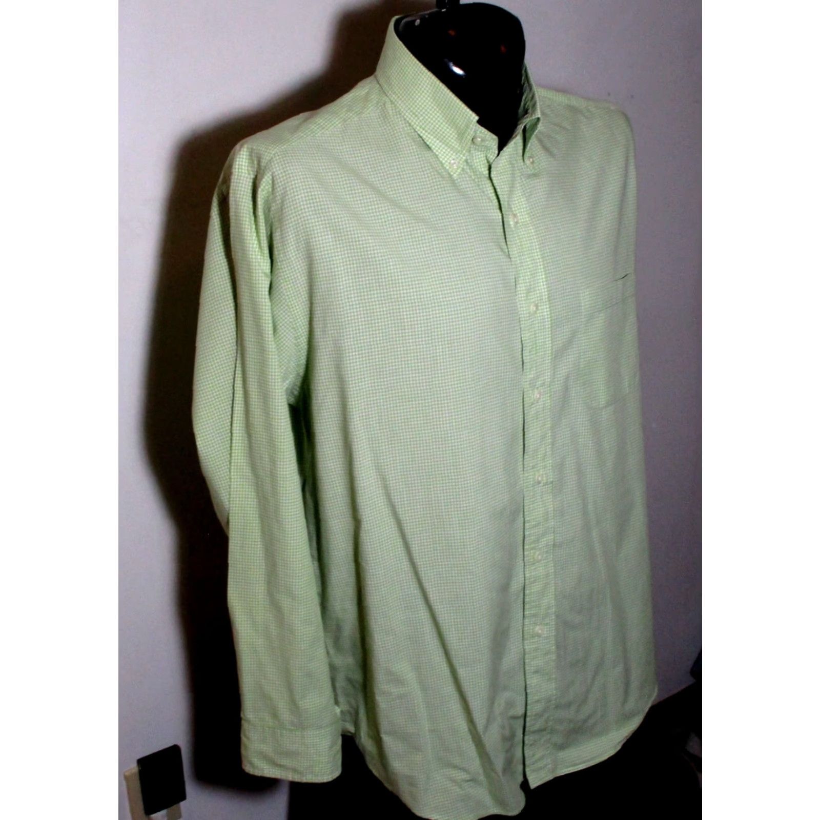 Brooks Brothers BROOKS BROTHERS Green Checkered Long Sleeve Shirt L Men Button-Up Shirt Size US L / EU 52-54 / 3 - 2 Thumbnail
