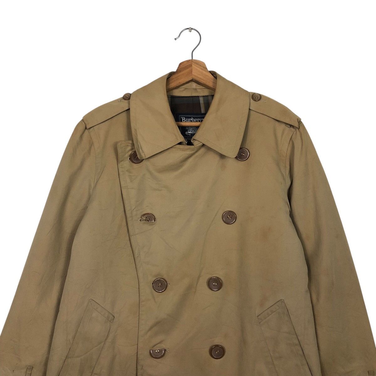 Burberry Vintage Long Jacket Trench Coat Burberry England Nova Check Size US M / EU 48-50 / 2 - 4 Thumbnail