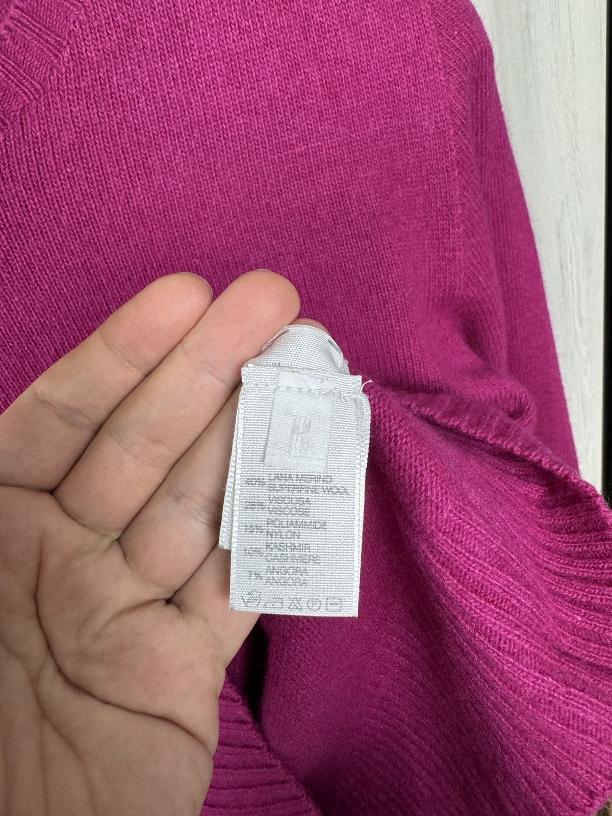 Fred Perry Fred Perry made in Italy Beta SPA wool cashmere pink sweater Size L / US 10 / IT 46 - 8 Thumbnail