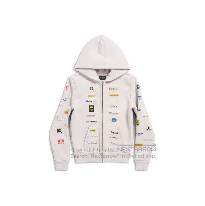 Balenciaga Balenciaga SS24 Logo Print Casual Hoodie. Size US L / EU 52-54 / 3 - 1 Thumbnail
