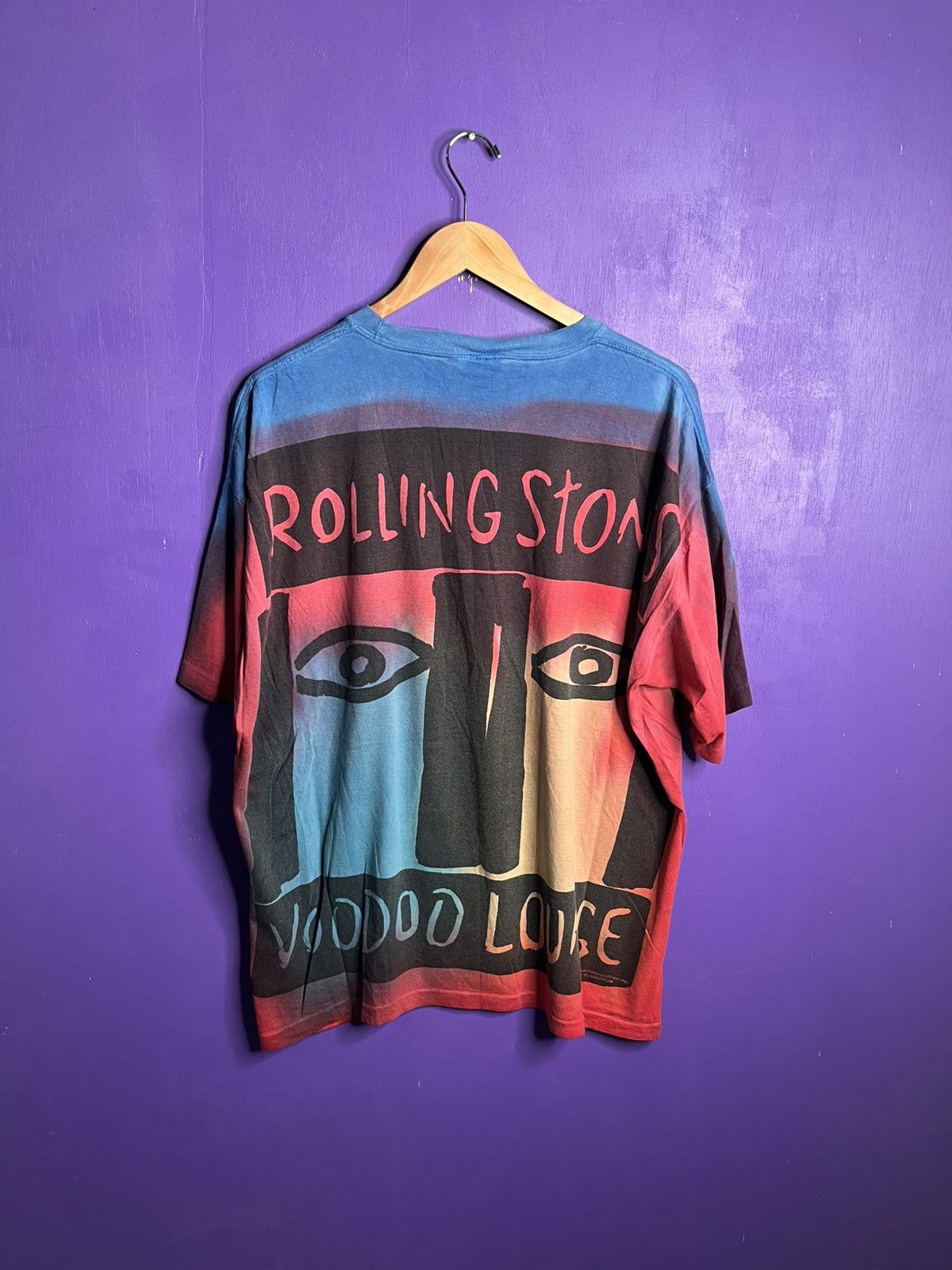 Band Tees × Vintage Vintage 90s Rolling Stones voodoo lounge tie dye t-shirt Size US XXL / EU 58 / 5 - 2 Thumbnail