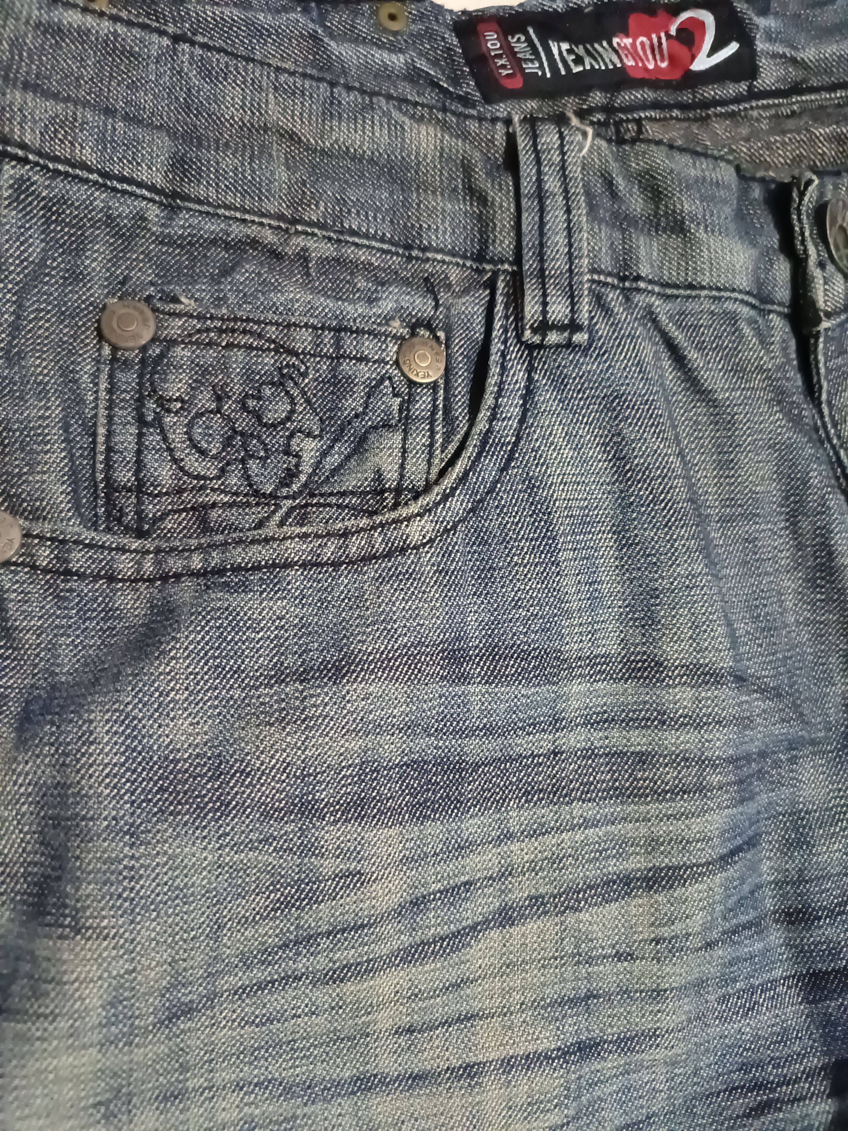 20471120 Steals‼️vintage The Japanese Skulls Denim Jeans Size US 31 - 5 Thumbnail