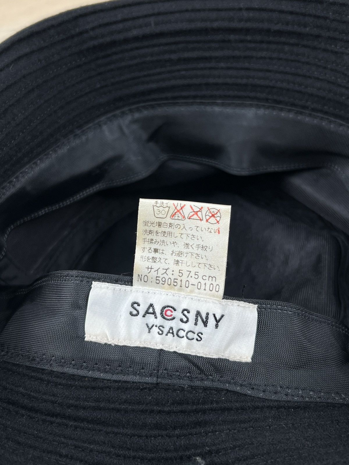 Vintage × Yohji Yamamoto Vintage Hat Yohji Yamamoto Sacsny Y’saccs Size ONE SIZE - 8 Thumbnail