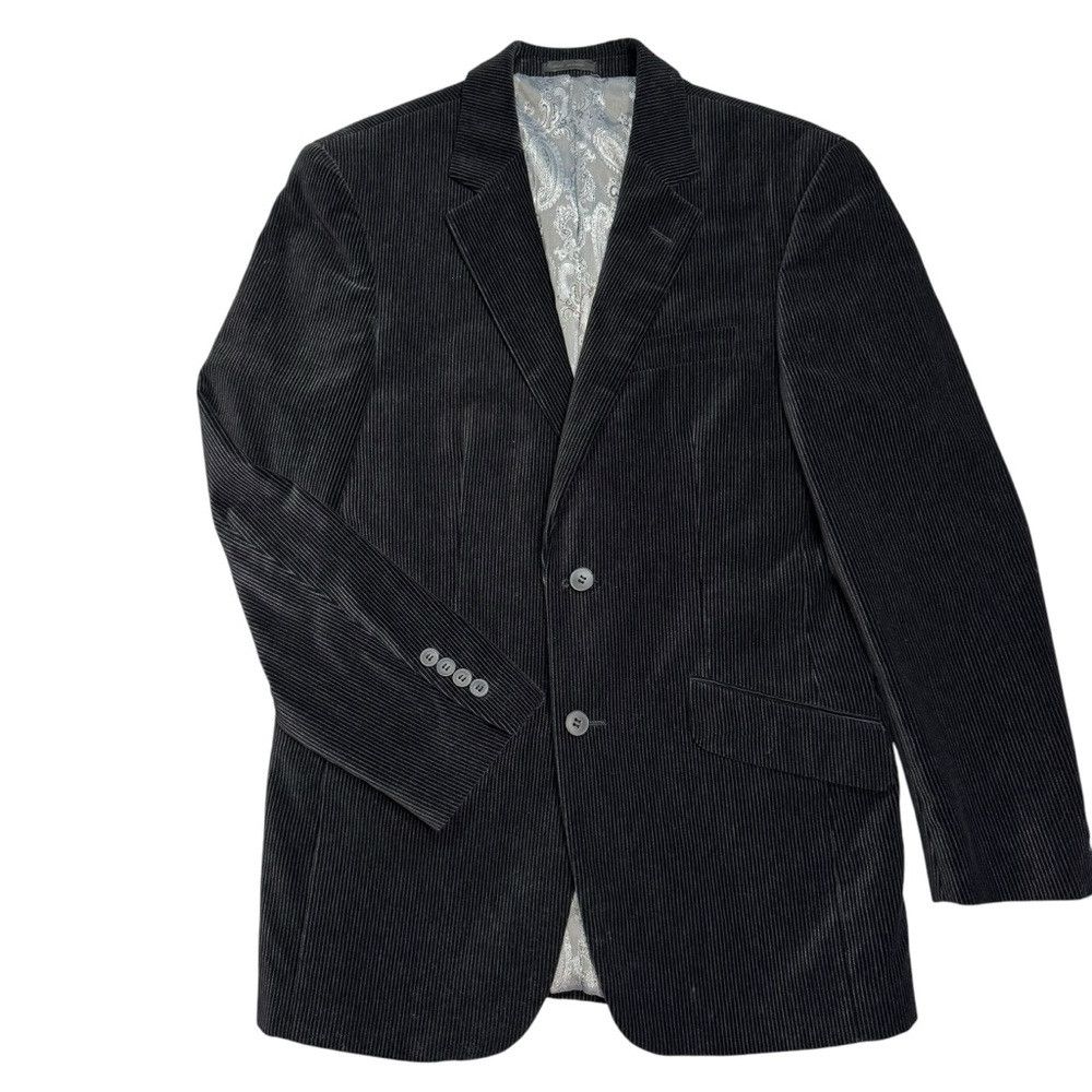 Andrew Fezza Assets Andrew Fezza Black Corduroy Blazer Size 38R Size 38R - 2 Thumbnail