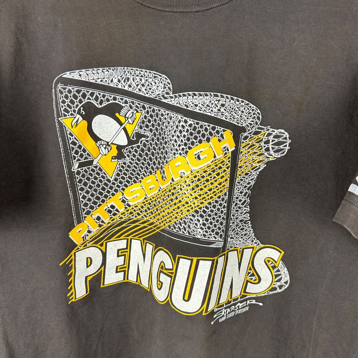 Starter × Vintage Vintage 90s Starter Pittsburgh Penguins NHL Shirt Size US L / EU 52-54 / 3 - 2 Thumbnail