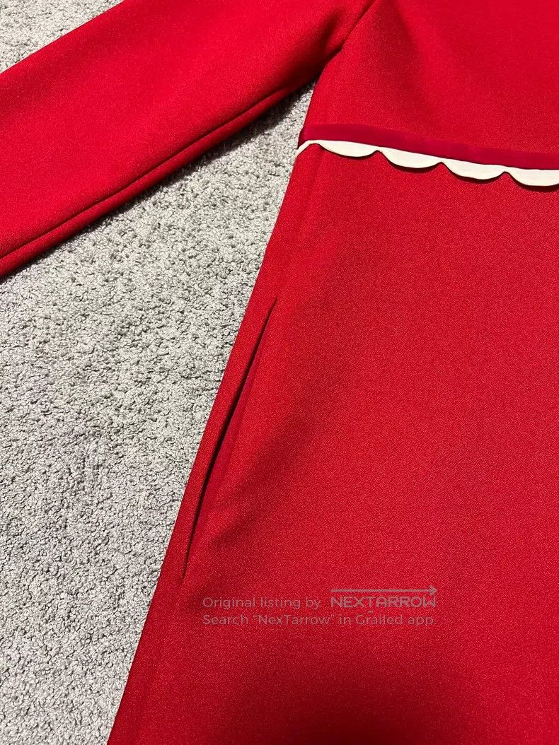 Valentino Valentino Red ruffled dress Size S / US 4 / IT 40 - 8 Thumbnail