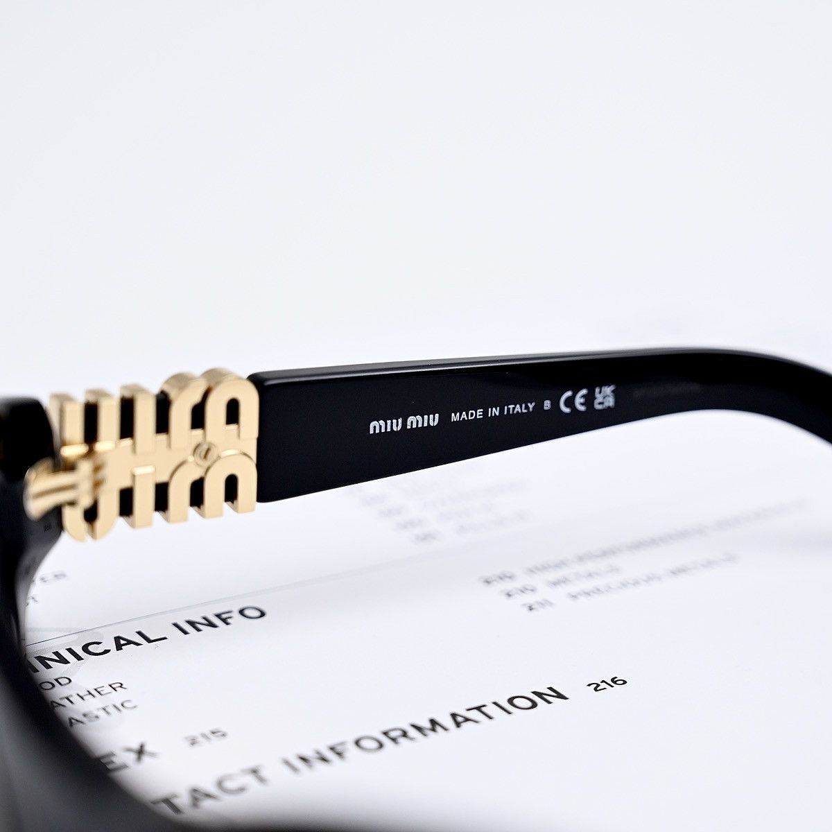 Miu Miu MIU MIU 0MU 14ZS SUNGLASSES Size ONE SIZE - 6 Thumbnail
