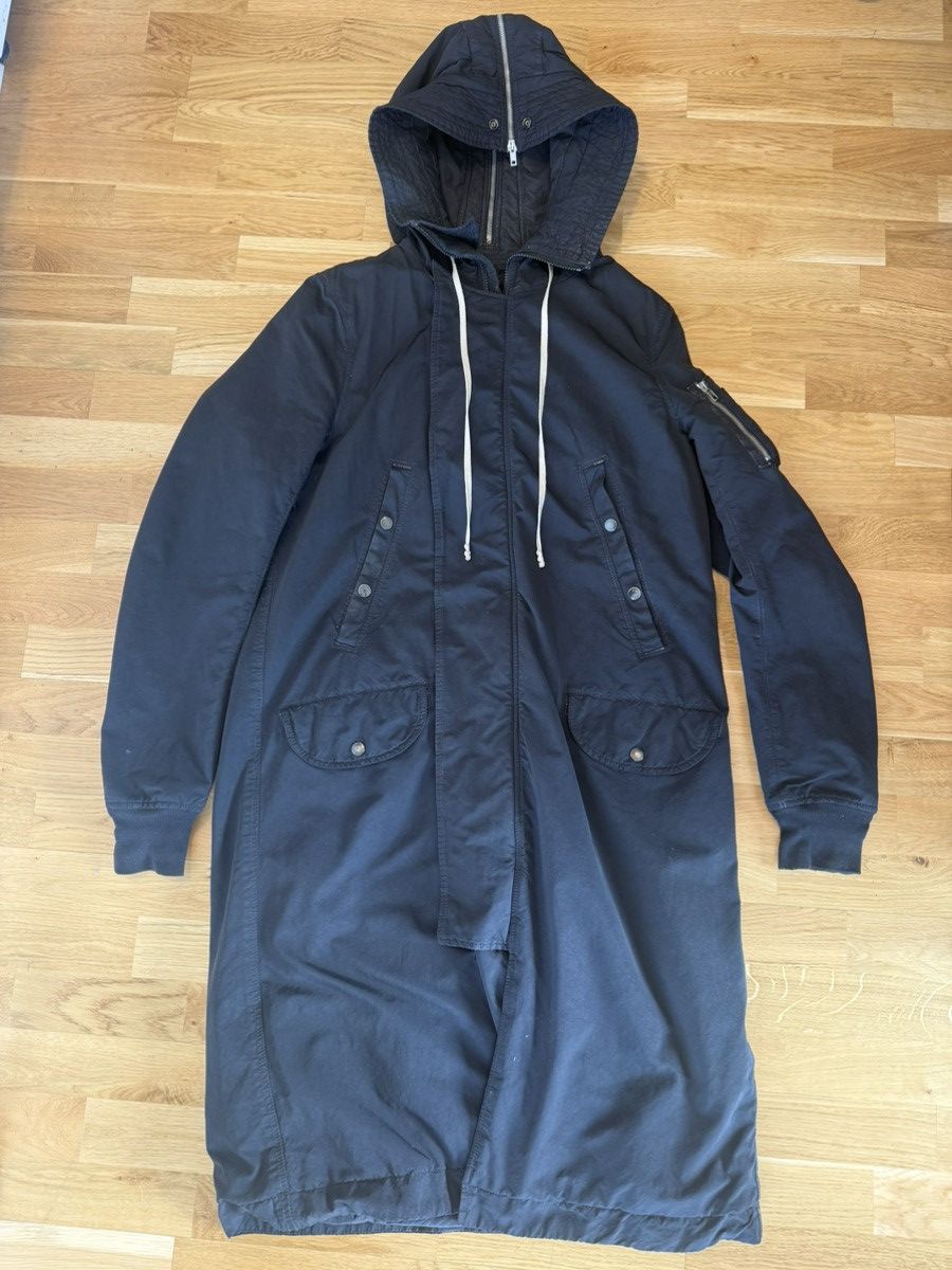 Rick Owens Drkshdw Split hood parka Size US S / EU 44-46 / 1 - 1 Thumbnail