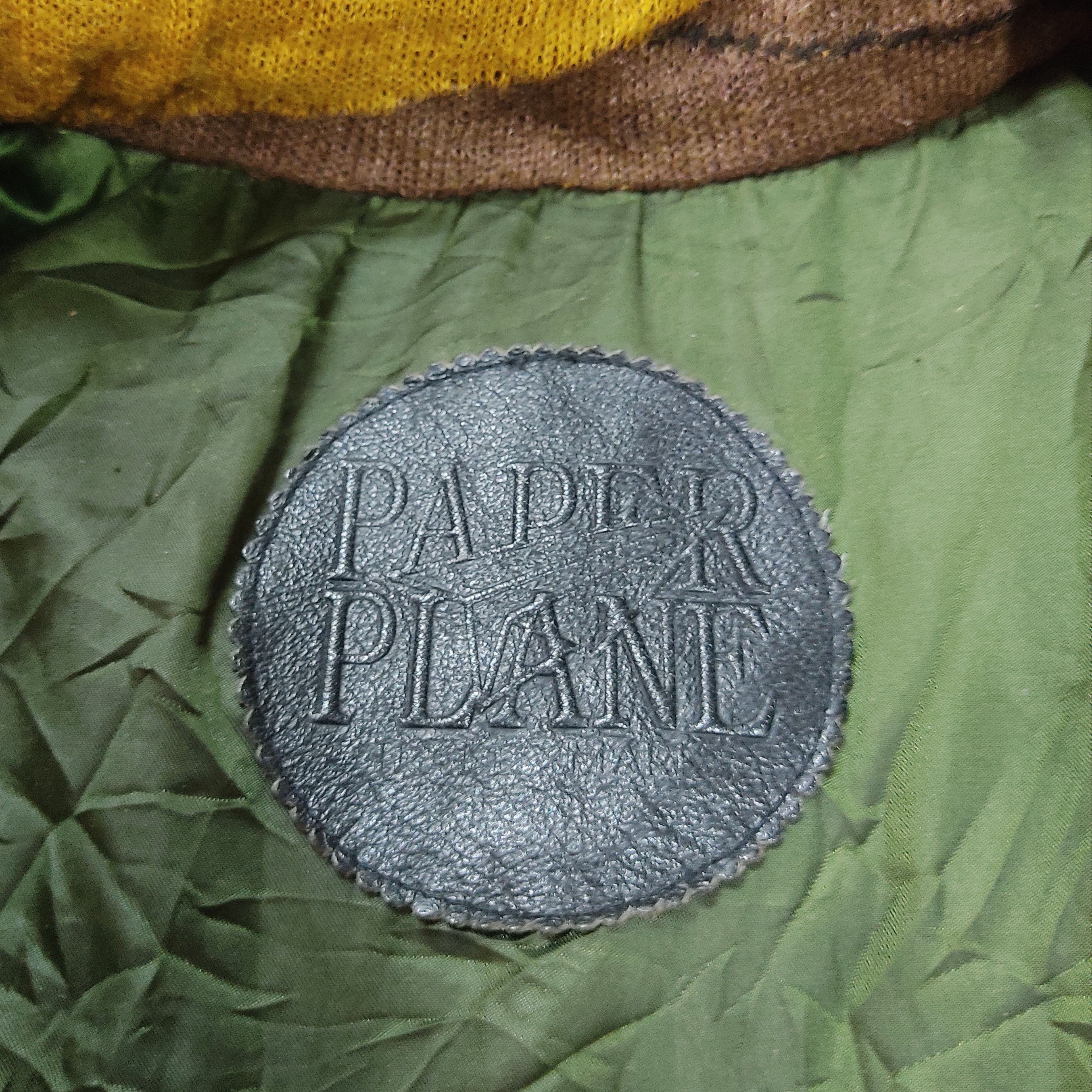 Japanese Brand Vintage Paper Plane Knit & Leather Hooded Parka Jacket Size US L / EU 52-54 / 3 - 10 Thumbnail
