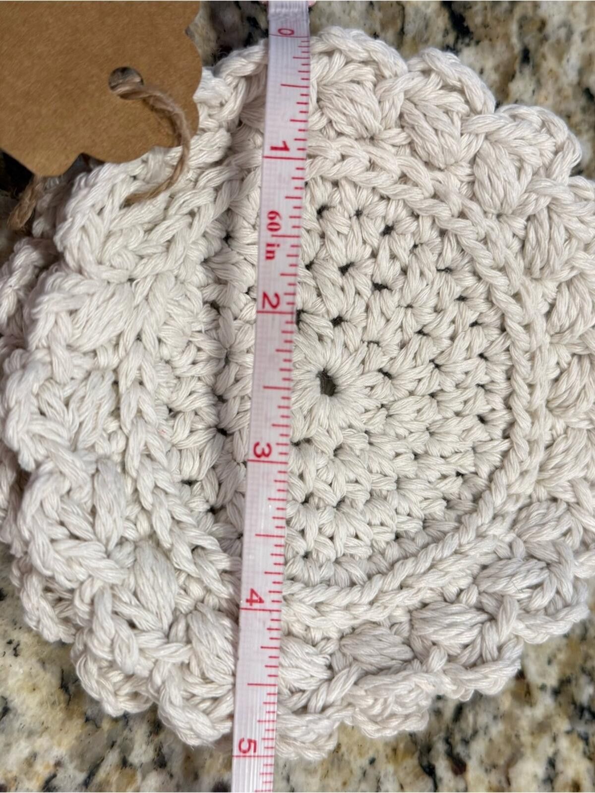 Other Crochet coaster set of two off white coasters. Size ONE SIZE - 5 Thumbnail