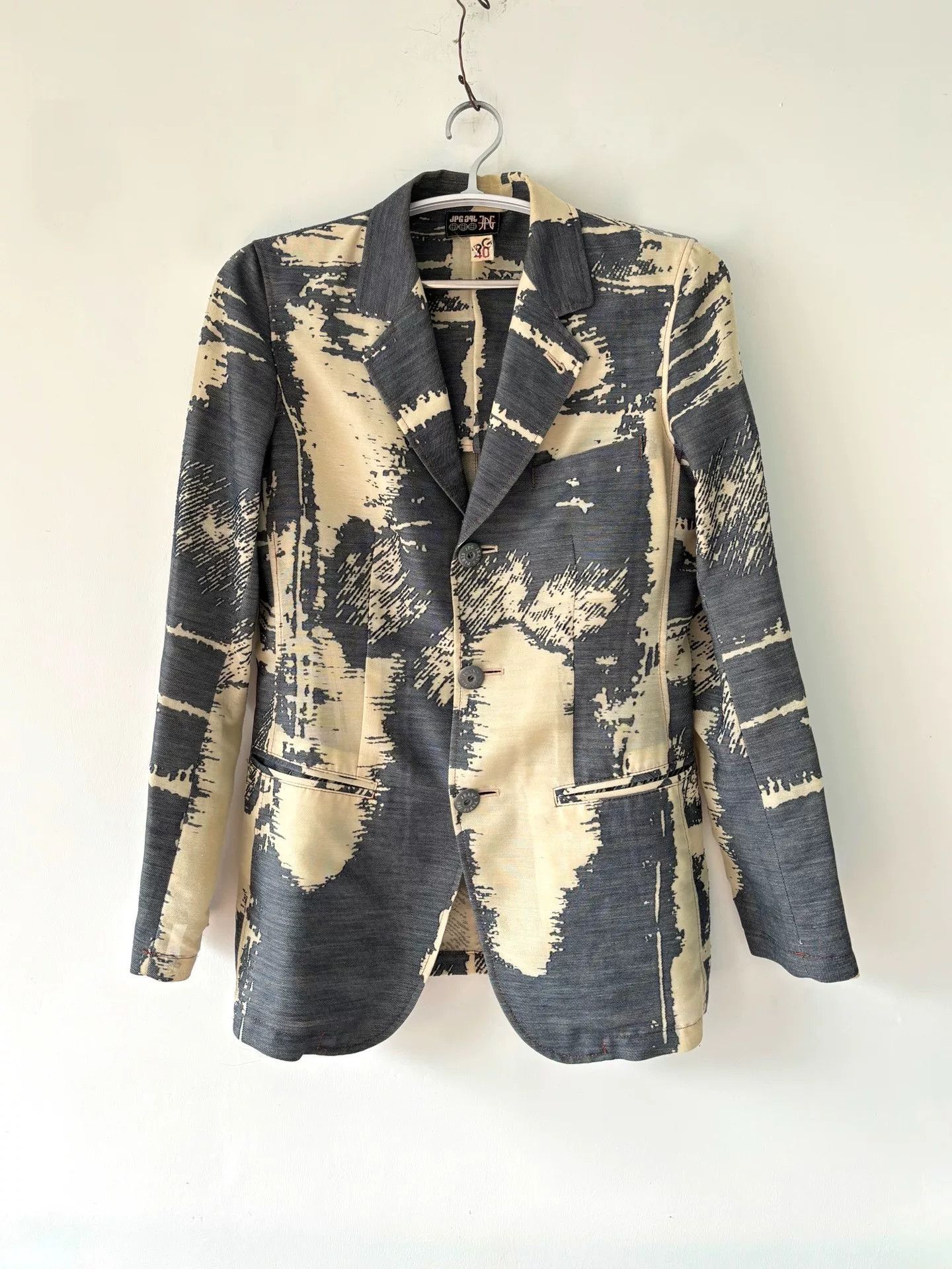 Jean Paul Gaultier Jean Paul Gaultier 90s Archive Printed Blazer Size US XXS / EU 40 - 1 Thumbnail