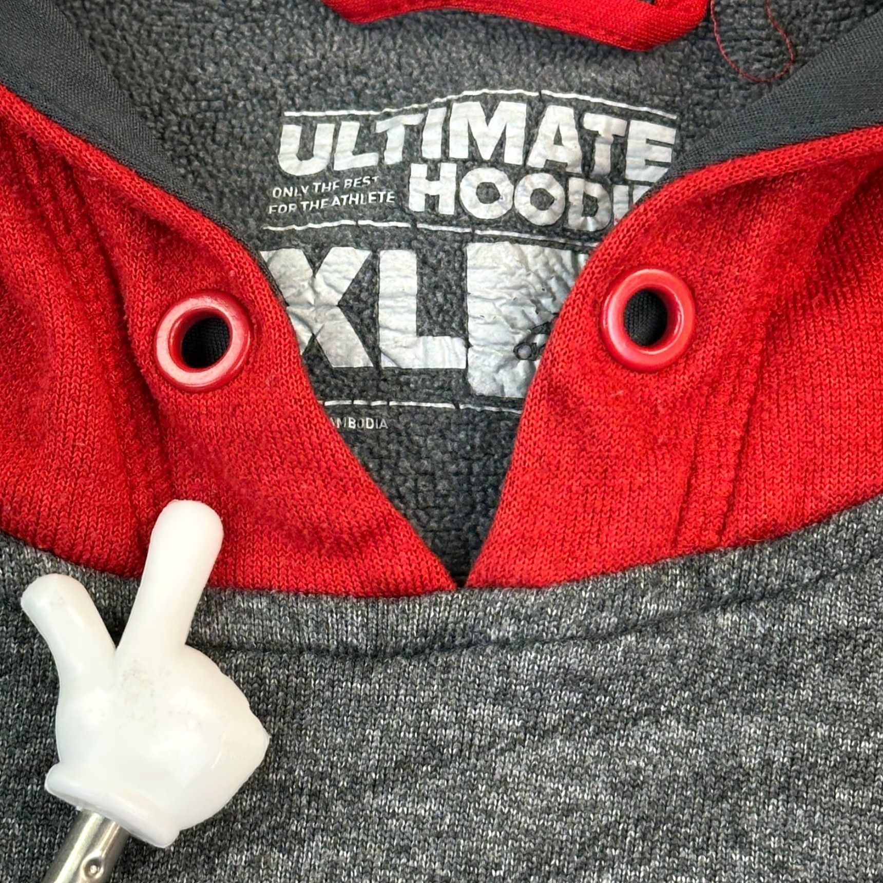 Adidas Adidas Ultimate Hoodie Mens XL Gray Red Climawarm Athletic Pullover Boxy Fit Hoodie Mens XL Gray Red Climawarm Boxy Fit Size US XL / EU 56 / 4 - 6 Thumbnail