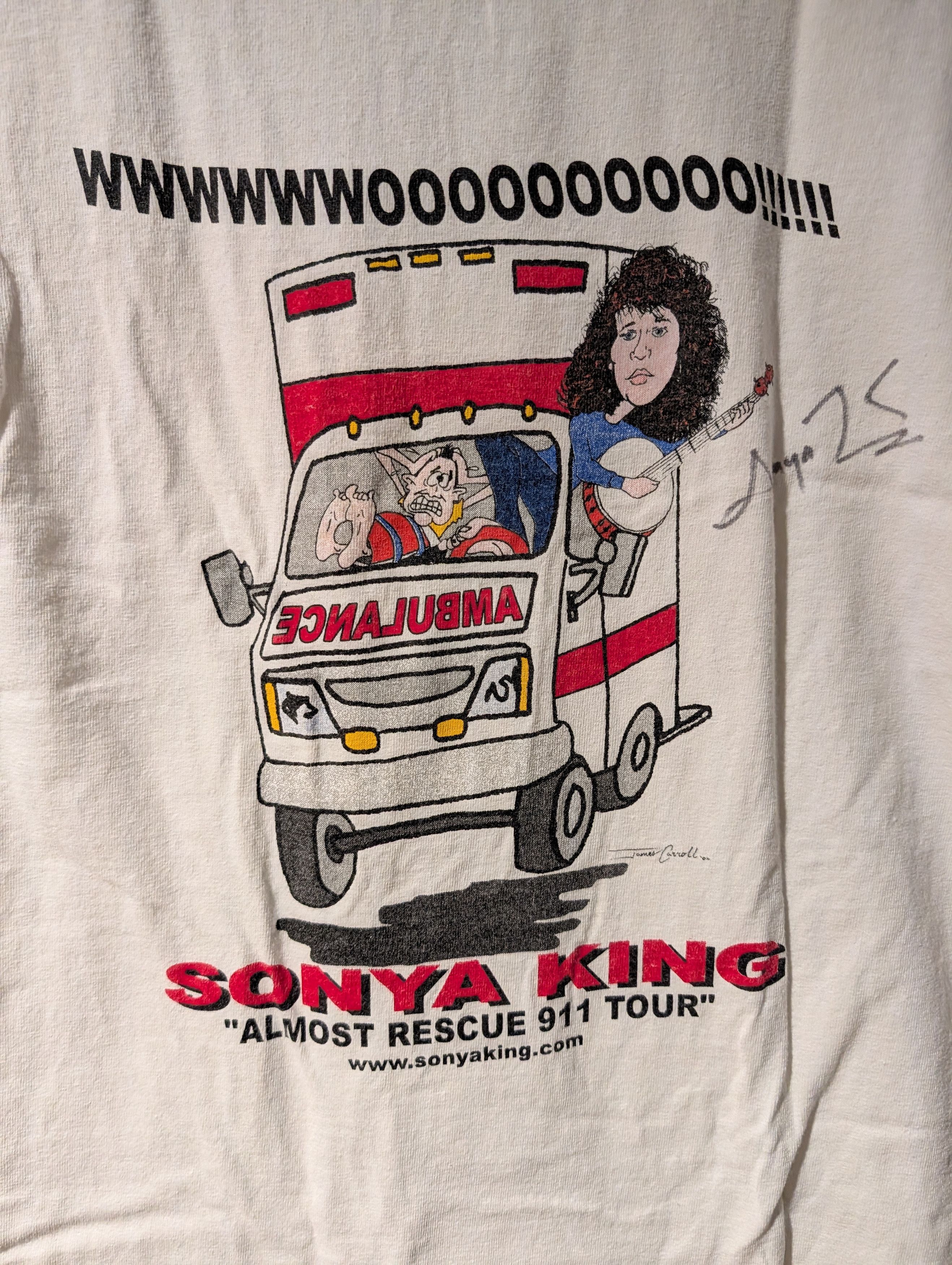 Gildan Vintage Sonya King Almost Rescue 911 Tour Medium T-Shirt Size US M / EU 48-50 / 2 - 2 Thumbnail