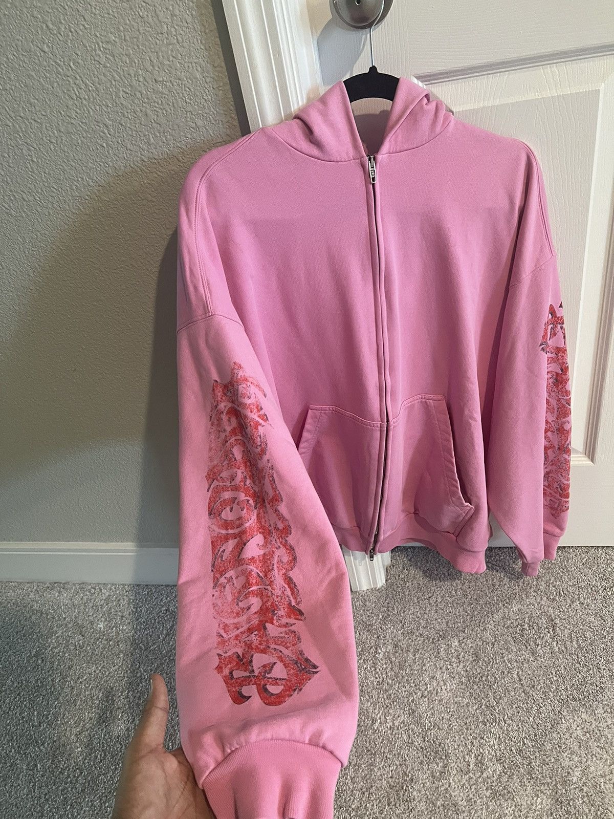 Balenciaga Balenciaga Pink Offshore Hoodie | Grailed