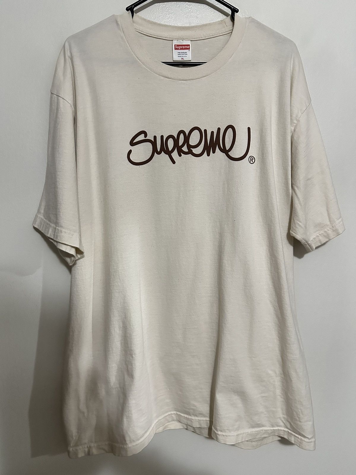 Supreme Supreme Handstyle Tee Size US XL / EU 56 / 4 - 1 Thumbnail