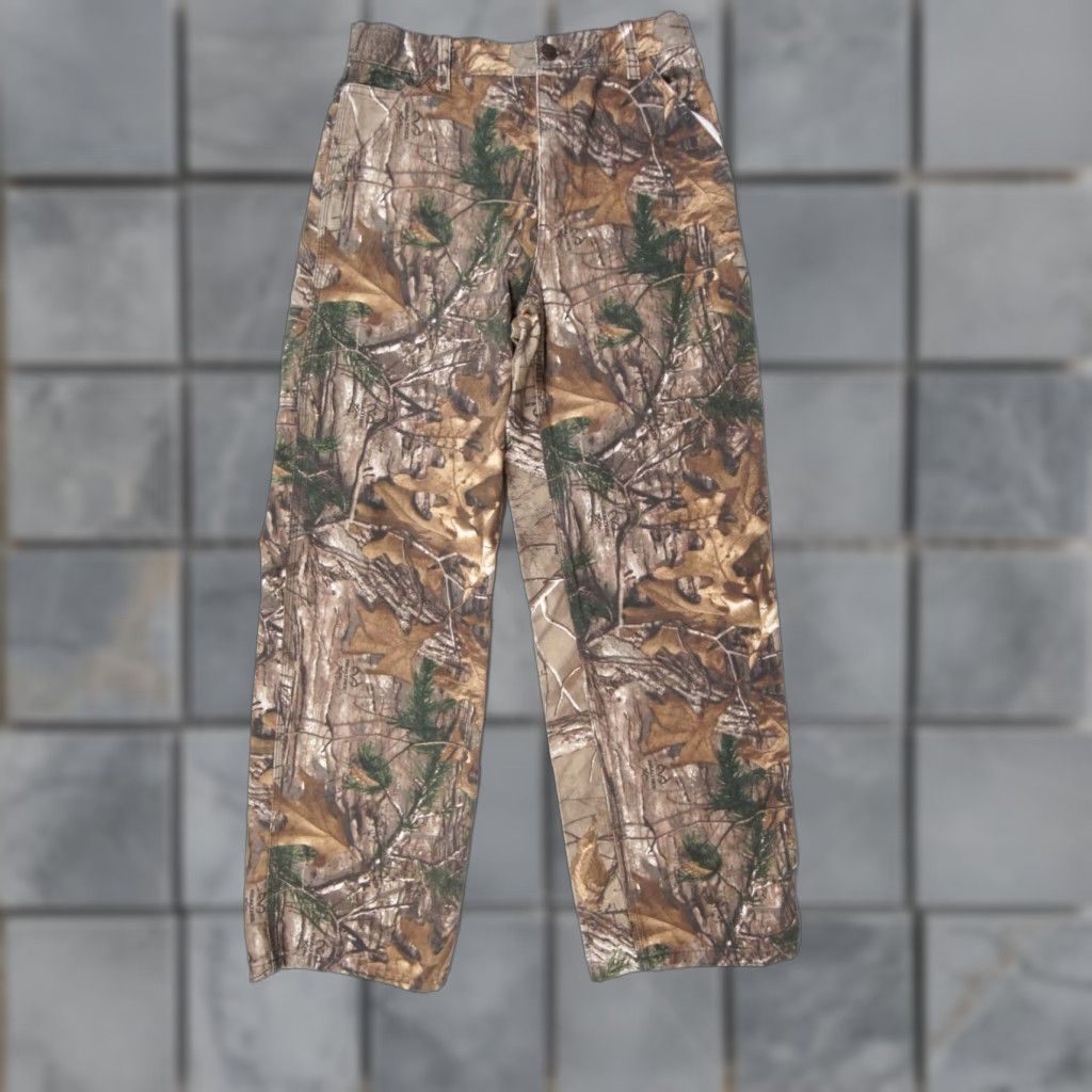 Carhartt Camouflage Pants Womens 16 Canvas Casual Outdoors Straight Leg Multicolor