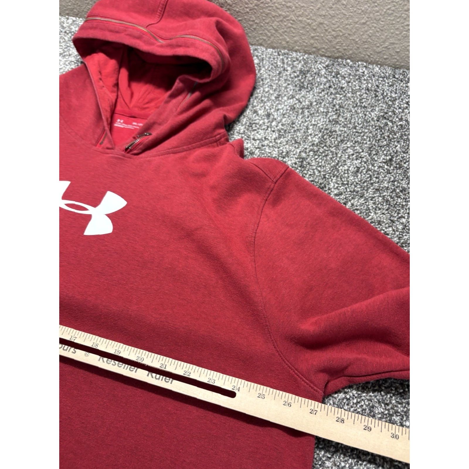 Under Armour Under Armour Hoodie Mens 3XL Red Zip Hood Loose Stretch UM1442 Kangaroo Pocket Pockets Logo Sports Pullover Hoodie Mens Red 3XL Size US XXL / EU 58 / 5 - 6 Thumbnail
