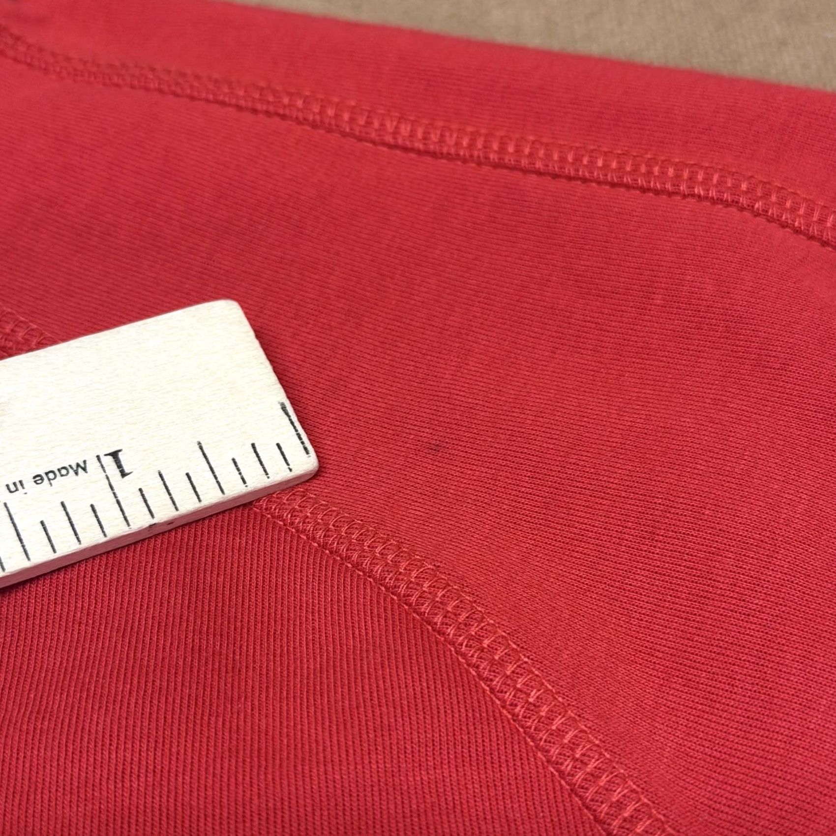 Apple Apple Mens Sweatshirt M Red 1/4 Zip Mock Neck Pullover Logo Pockets Warm Knit Size US M / EU 48-50 / 2 - 3 Thumbnail