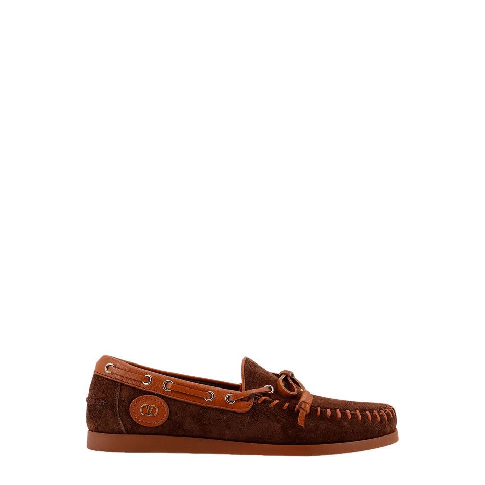 VALENTINO GARAVANI Palm Avenue Brown Suede Loafers New And A