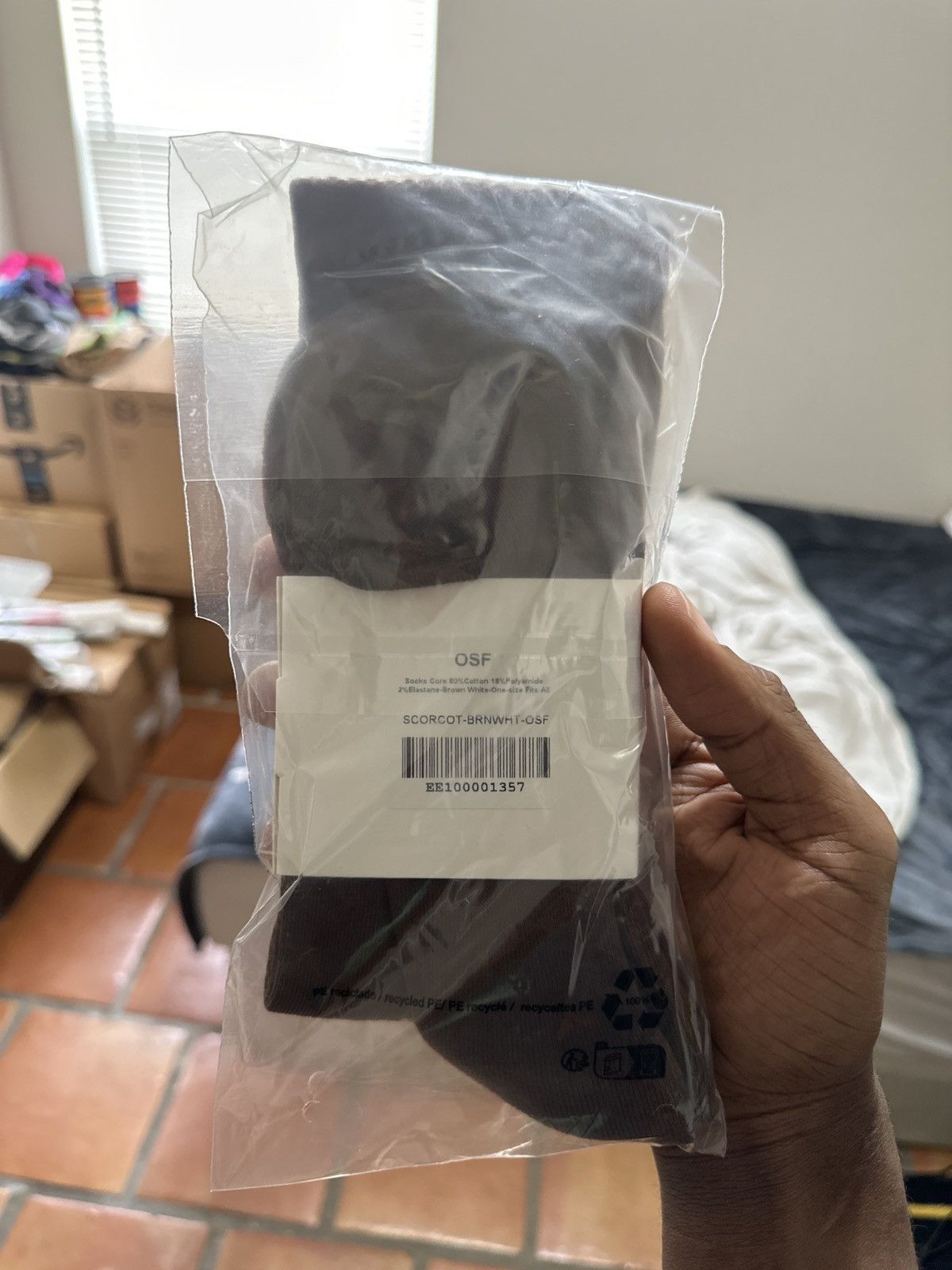 Eric Emanuel Eric Emanuel Brown socks Size ONE SIZE - 1 Thumbnail