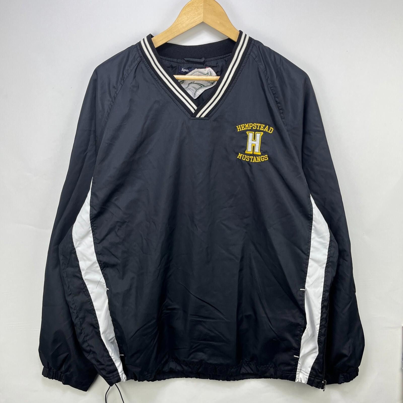 Vintage Vintage Hempstead Mustangs Windbreaker Jacket 2XL IOWA Size US XXL / EU 58 / 5 - 1 Thumbnail