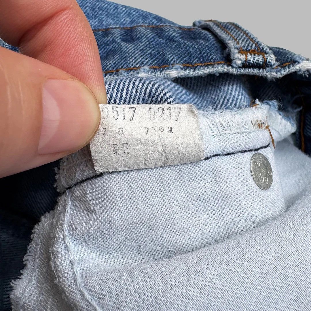 Levi's × Vintage Levi’s 517 1980 80s Vintage W34 Orange Tab Blue Denim Jeans Size US 34 / EU 50 - 7 Thumbnail