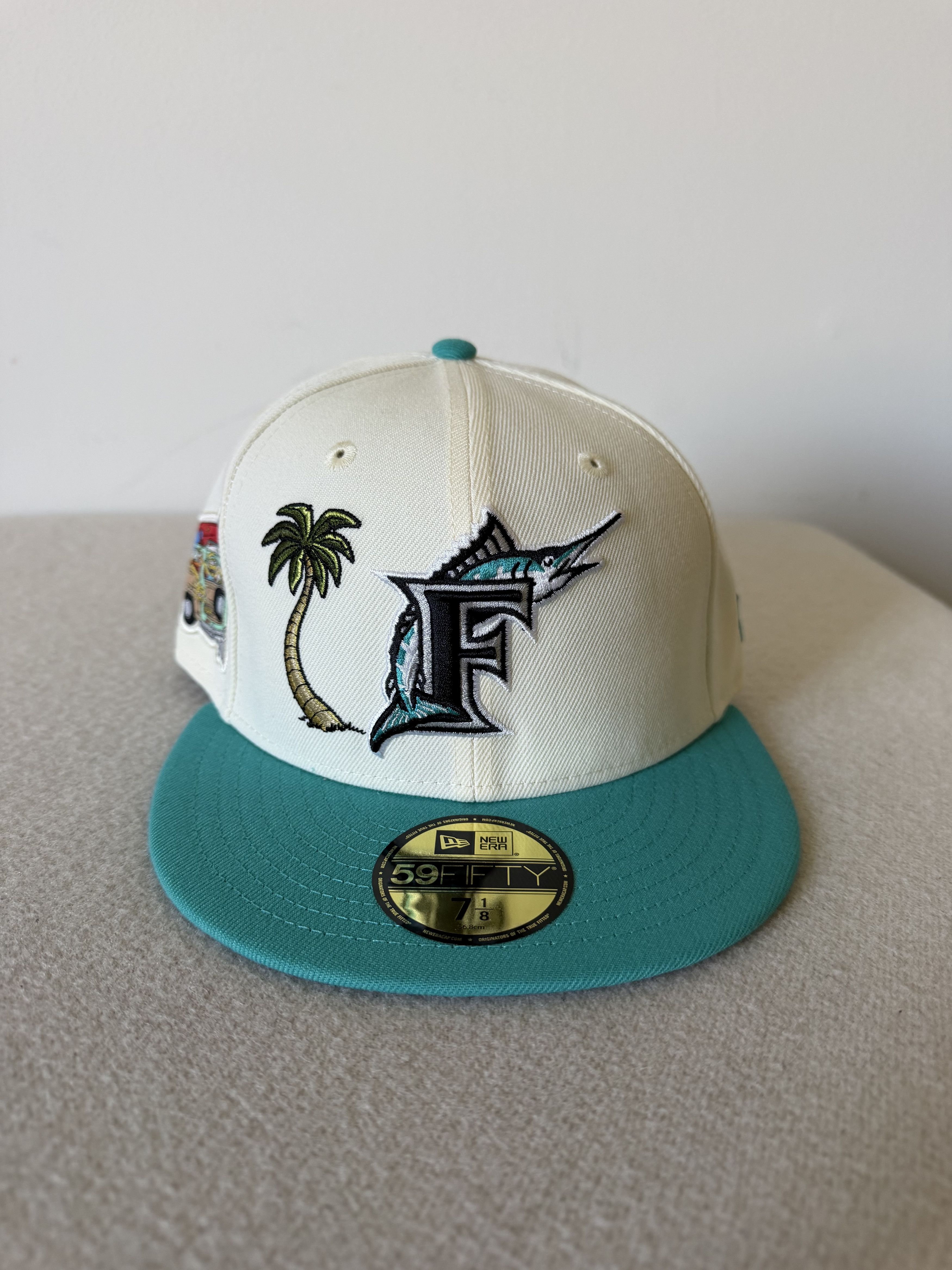 New Era 7 1/8 New Era Florida Marlins Simpsons Localized 59FIFTY Hat Size ONE SIZE - 2 Thumbnail