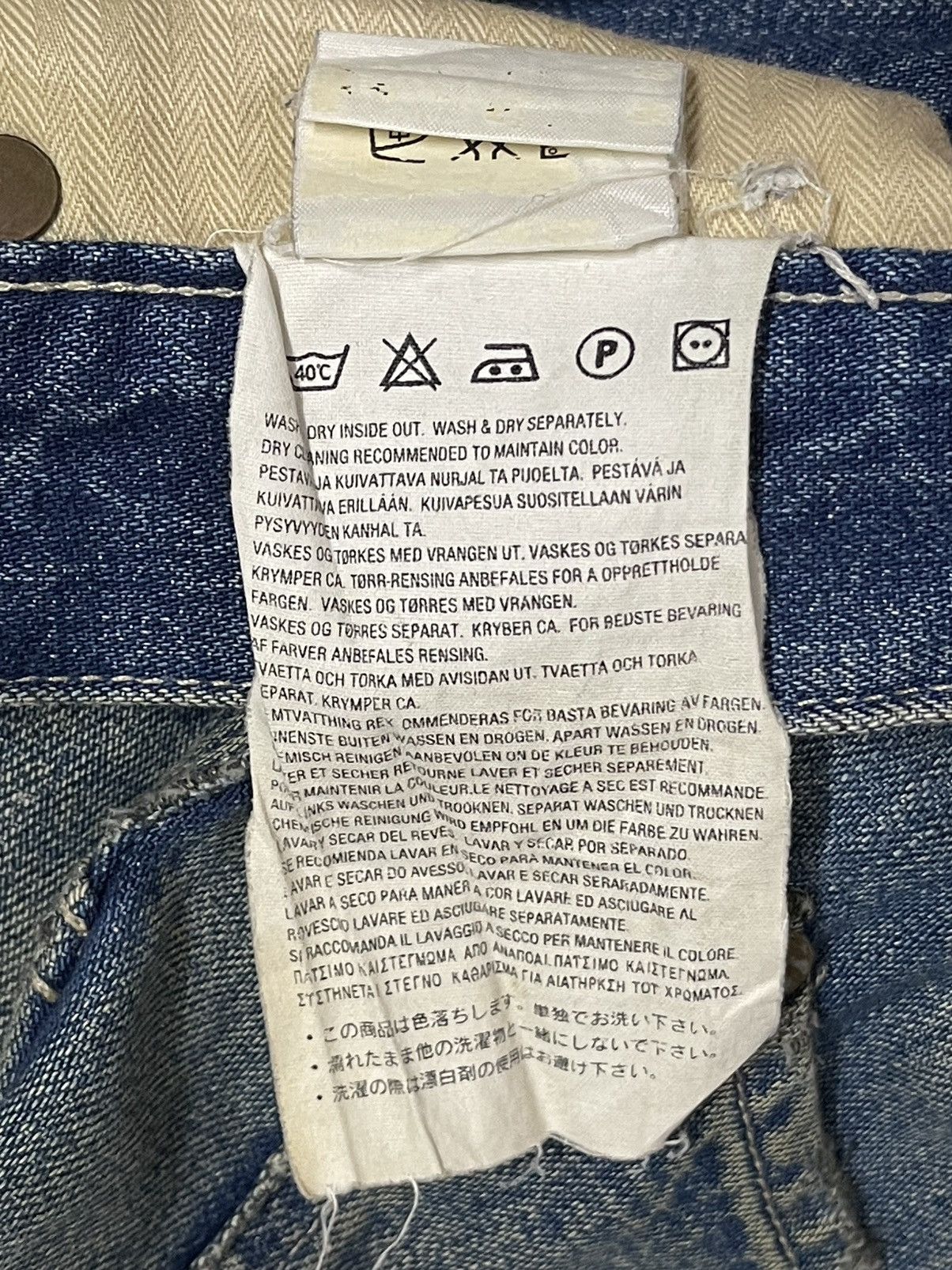Stevenson Overall Co. Vintage Japan Stevenson Overall Co Mud Wash Carpenter Jeans Size US 30 / EU 46 - 12 Thumbnail