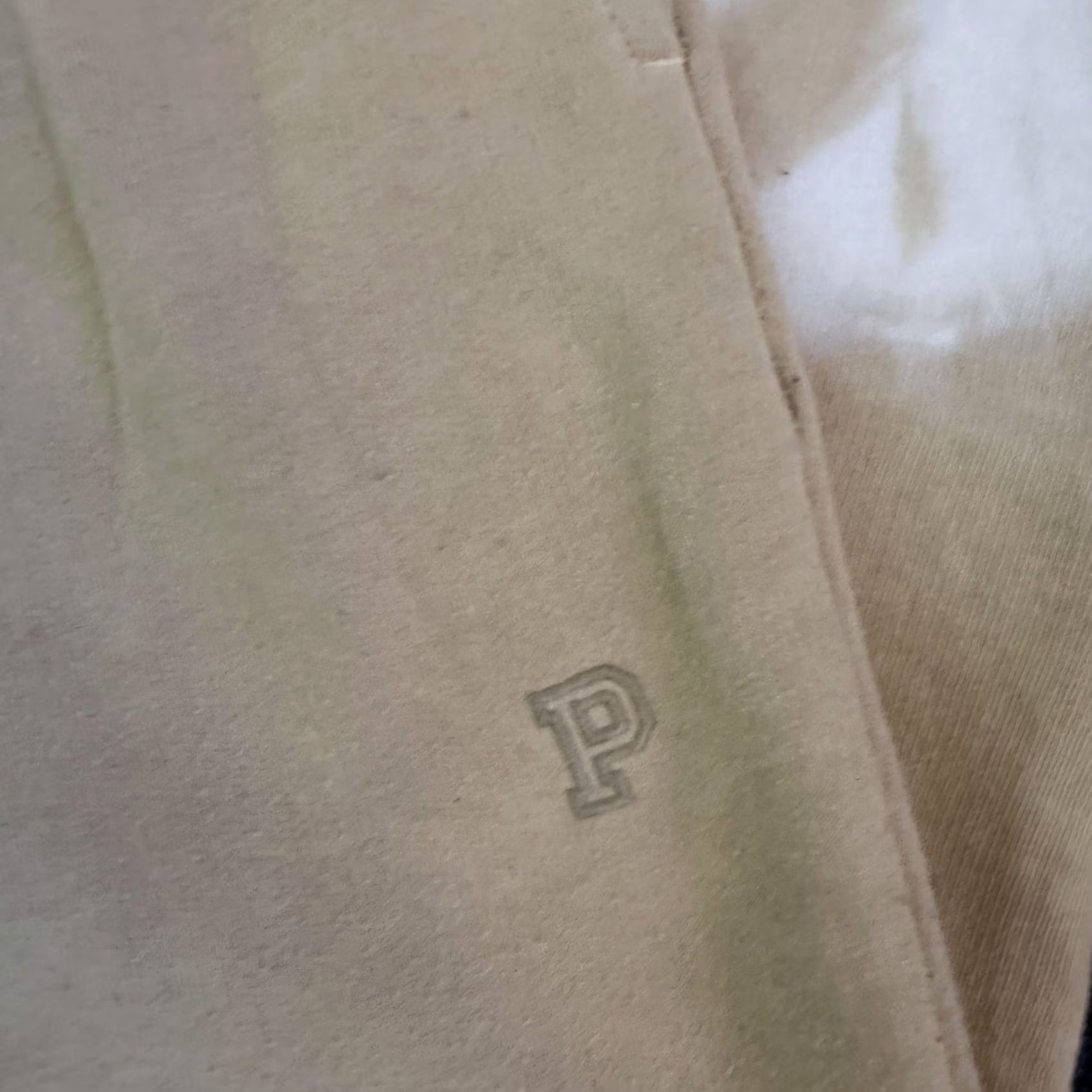 Vintage PINK Victoria's Secret Sweatpants Womens XS Beige Fleece Lounge Pants Flare Leg Casual Size 26" / US 2 / IT 38 - 2 Thumbnail