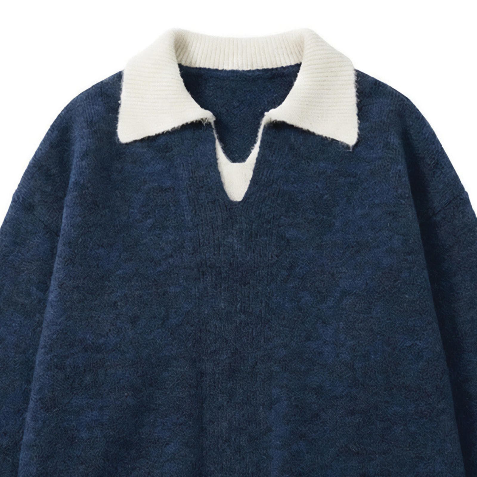 Other Marled V-Neck Polo Sweater | Wool-Cotton Size US M / EU 48-50 / 2 - 4 Thumbnail