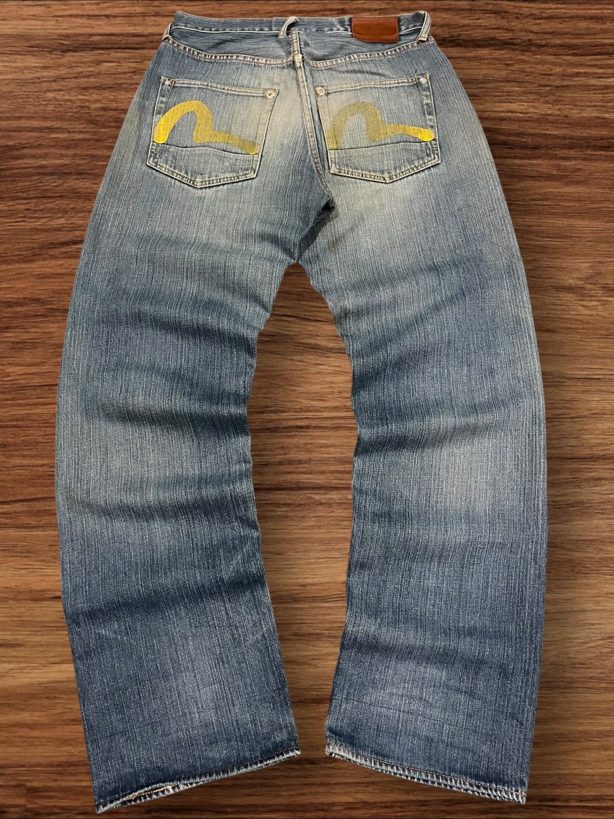 Vintage Japan Evisu No 2 Seagull Distressed Buttonfly Jeans