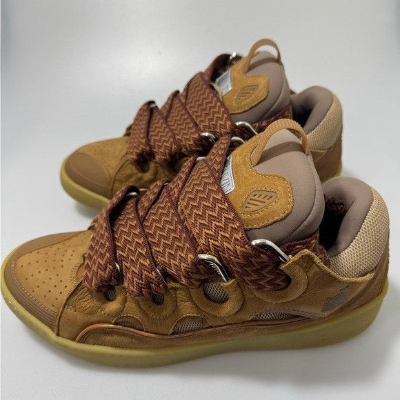 Lanvin Lanvin Curb Skate Sneakers Cumin Tan Men’s EU 44/US 11 Size US 11 / EU 44 - 3 Thumbnail