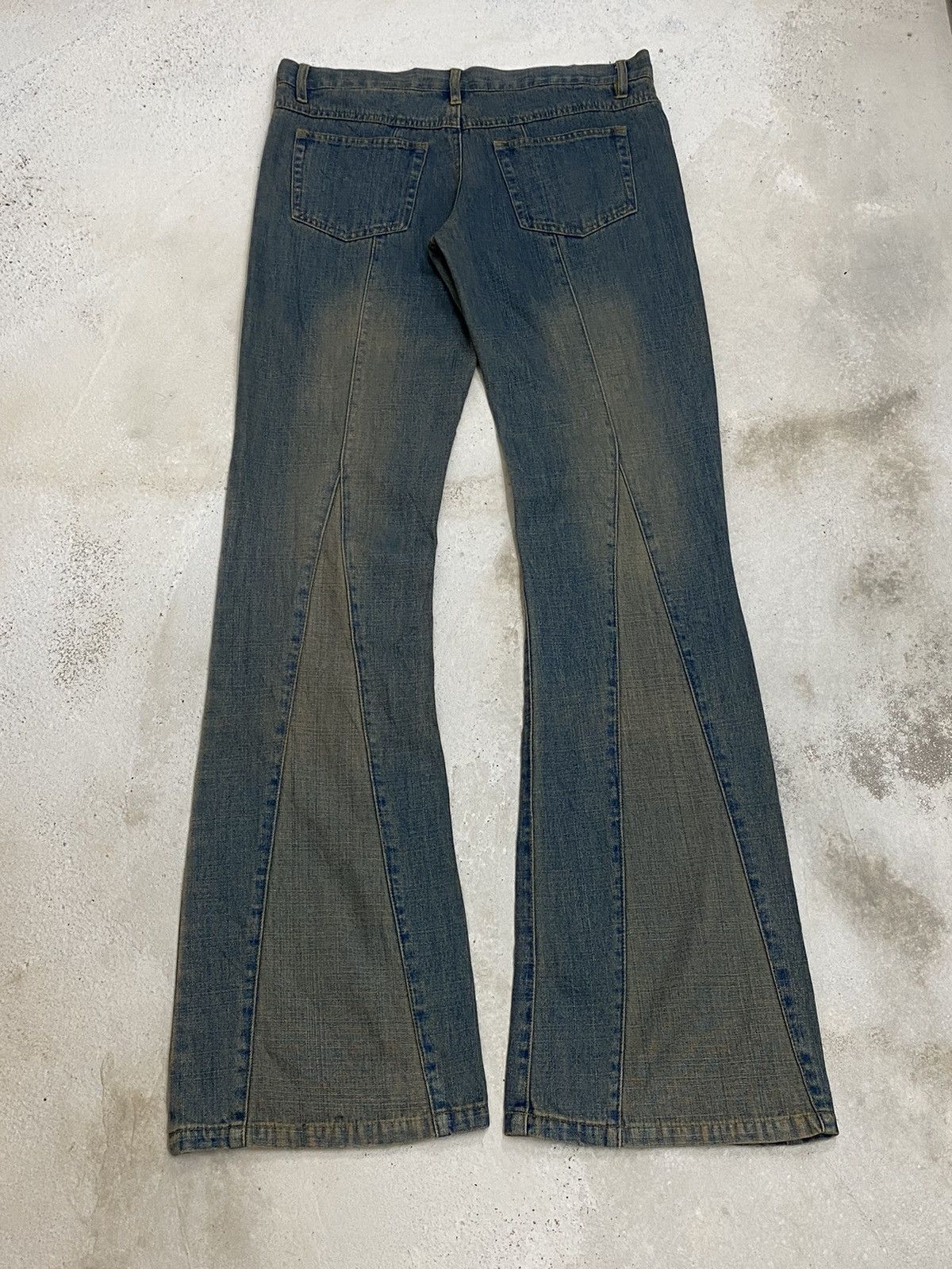 GOSTAR DE FUGA × Hysteric Glamour × If Six Was Nine Vintage 90s Flare Revolt Unisex Jean Retro Punk Mud Washed Size US 30 / EU 46 - 10 Thumbnail