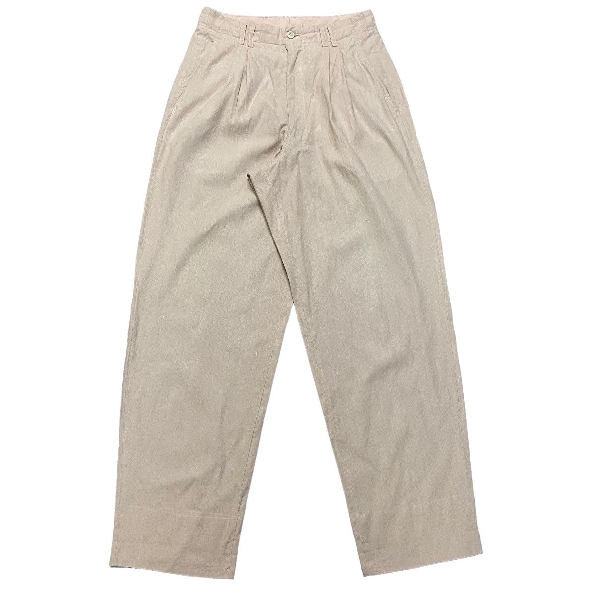 Comme des Garcons Homme AD1989 Comme Des Garcons Homme Linen Baggy Pants Size US 28 / EU 44 - 1 Thumbnail
