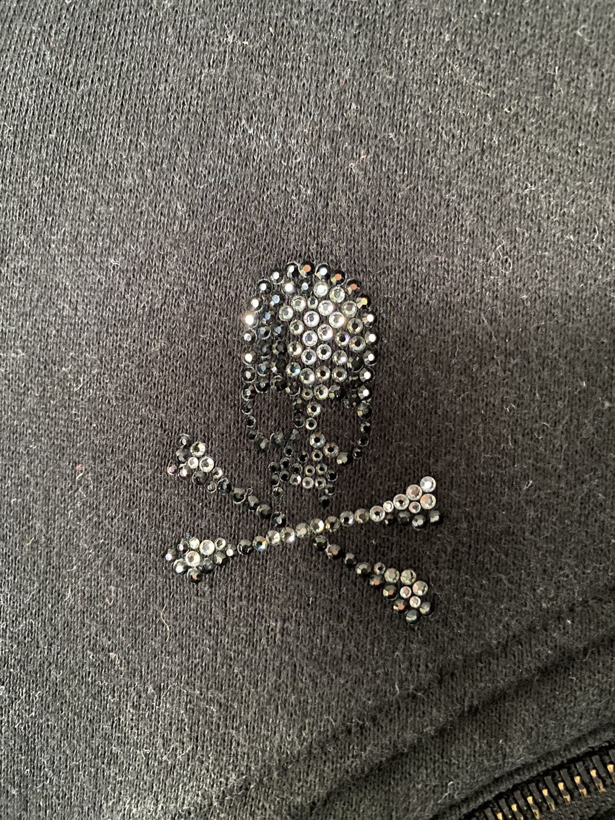 Roen 2000s Roen Swarovski skull slank pocket sleeveles hoodie Size US M / EU 48-50 / 2 - 7 Thumbnail