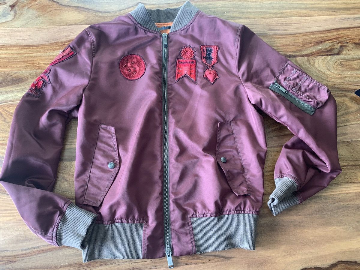 Valentino VALENTINO Bomber Jacket IT46 Distressed Heavy Embroidered Size US S / EU 44-46 / 1 - 1 Thumbnail