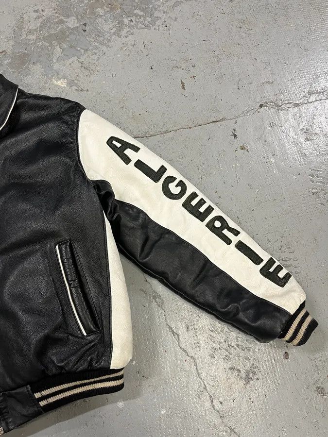 Vintage 2000s Algeria Traditional Black Leather Bomber Jacket Size US M / EU 48-50 / 2 - 8 Thumbnail
