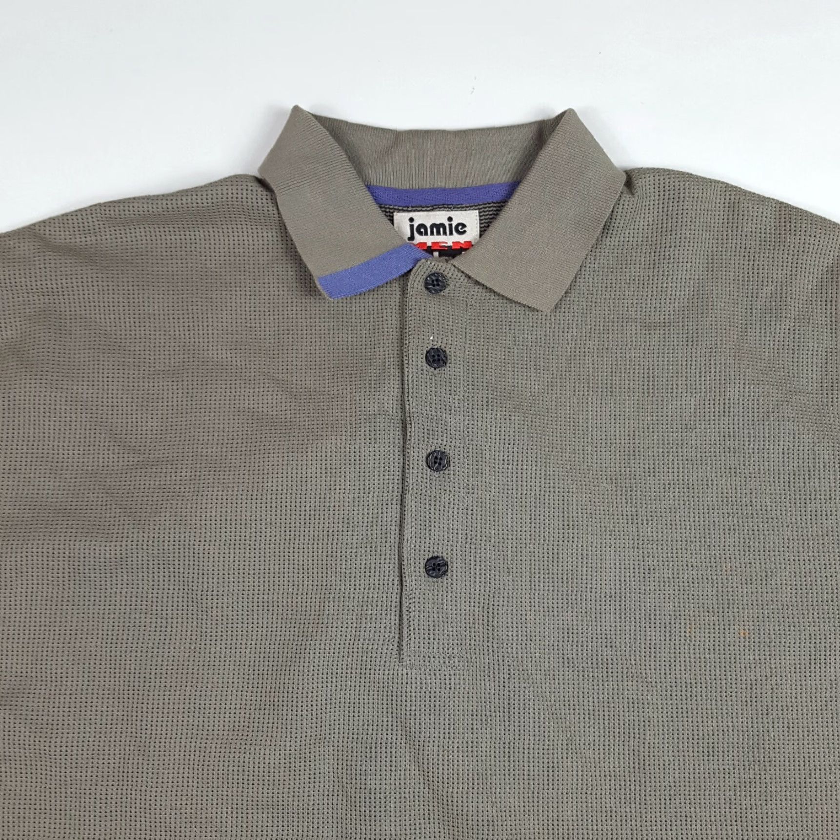 Vintage VINTAGE Y2K Preppy Golf Polo Men's Large Gray Short Sleeve Shirt Sports Relaxed VTG Size US L / EU 52-54 / 3 - 2 Thumbnail