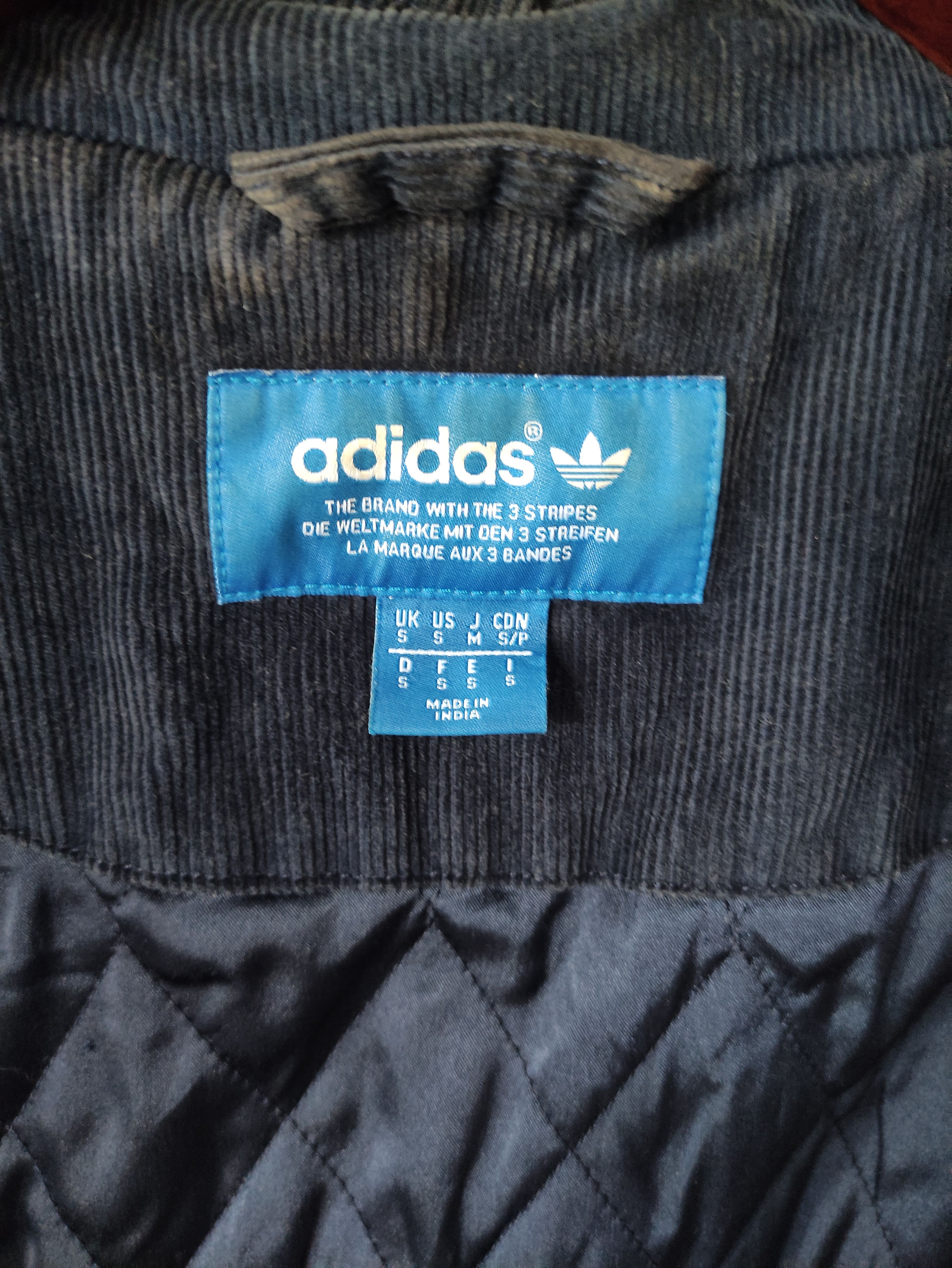 Adidas ADIDAS ORIGINALS JACKET BLOUSON CORDUROY PADDED NAVY Size US S / EU 44-46 / 1 - 21 Thumbnail