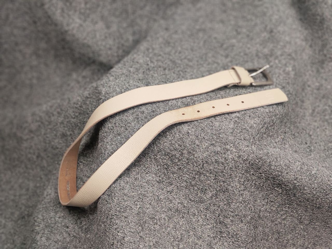 G-Star G Star raw Beige Leather Mini Logo Vintage Style Y2K Belt Size ONE SIZE - 15 Thumbnail