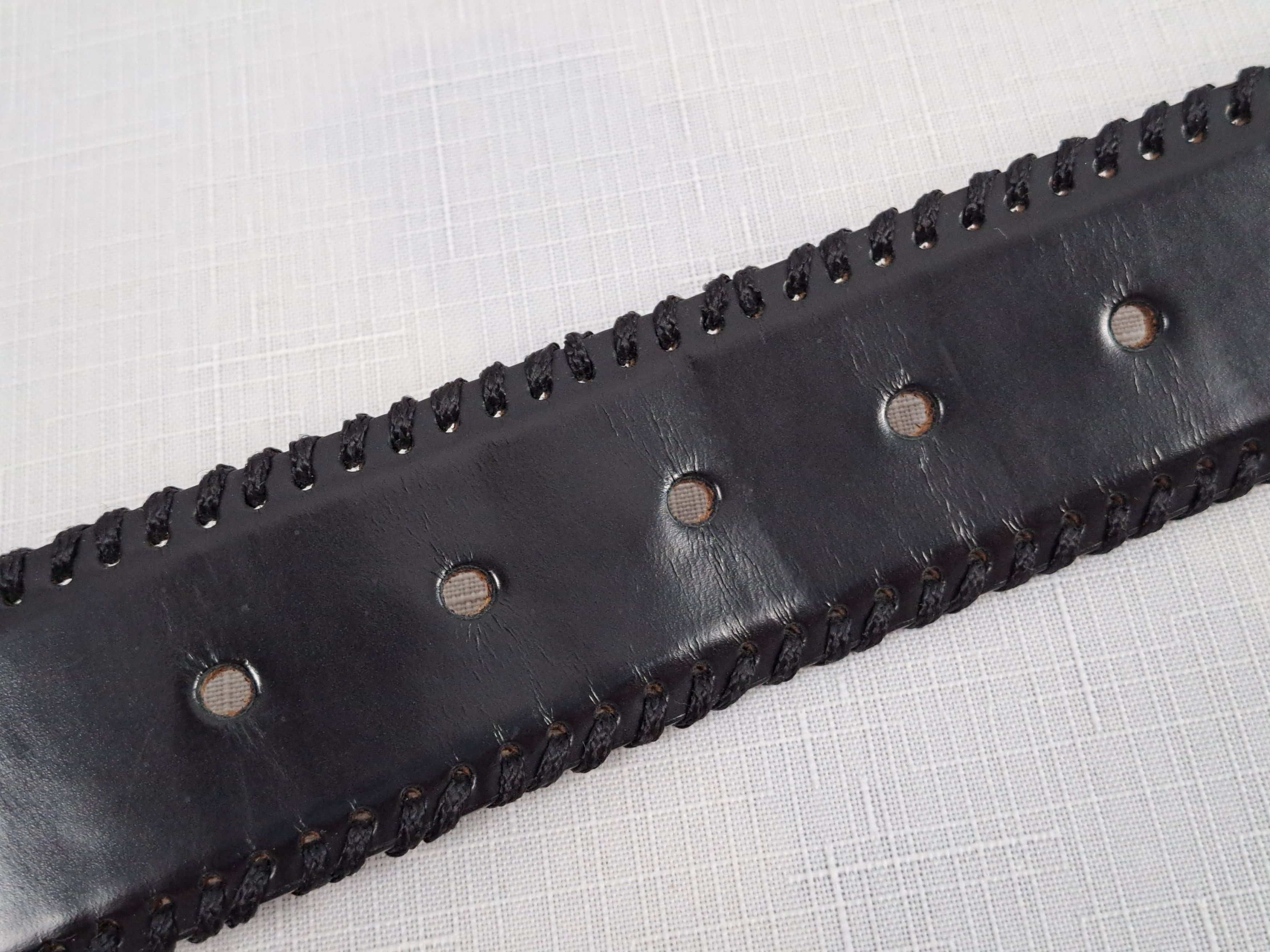 Handmade Giorgio Zoni Pelletterie leather belt. Made in Italy Size ONE SIZE - 15 Thumbnail
