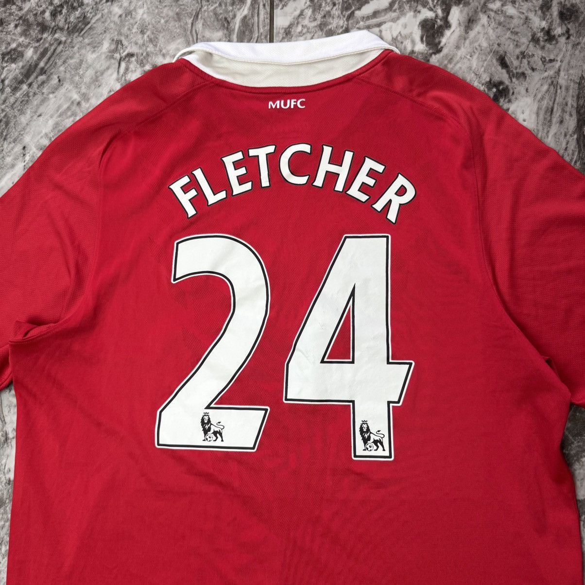 Nike 2010-11 Manchester United Home Shirt Fletcher #24 Size US L / EU 52-54 / 3 - 11 Thumbnail