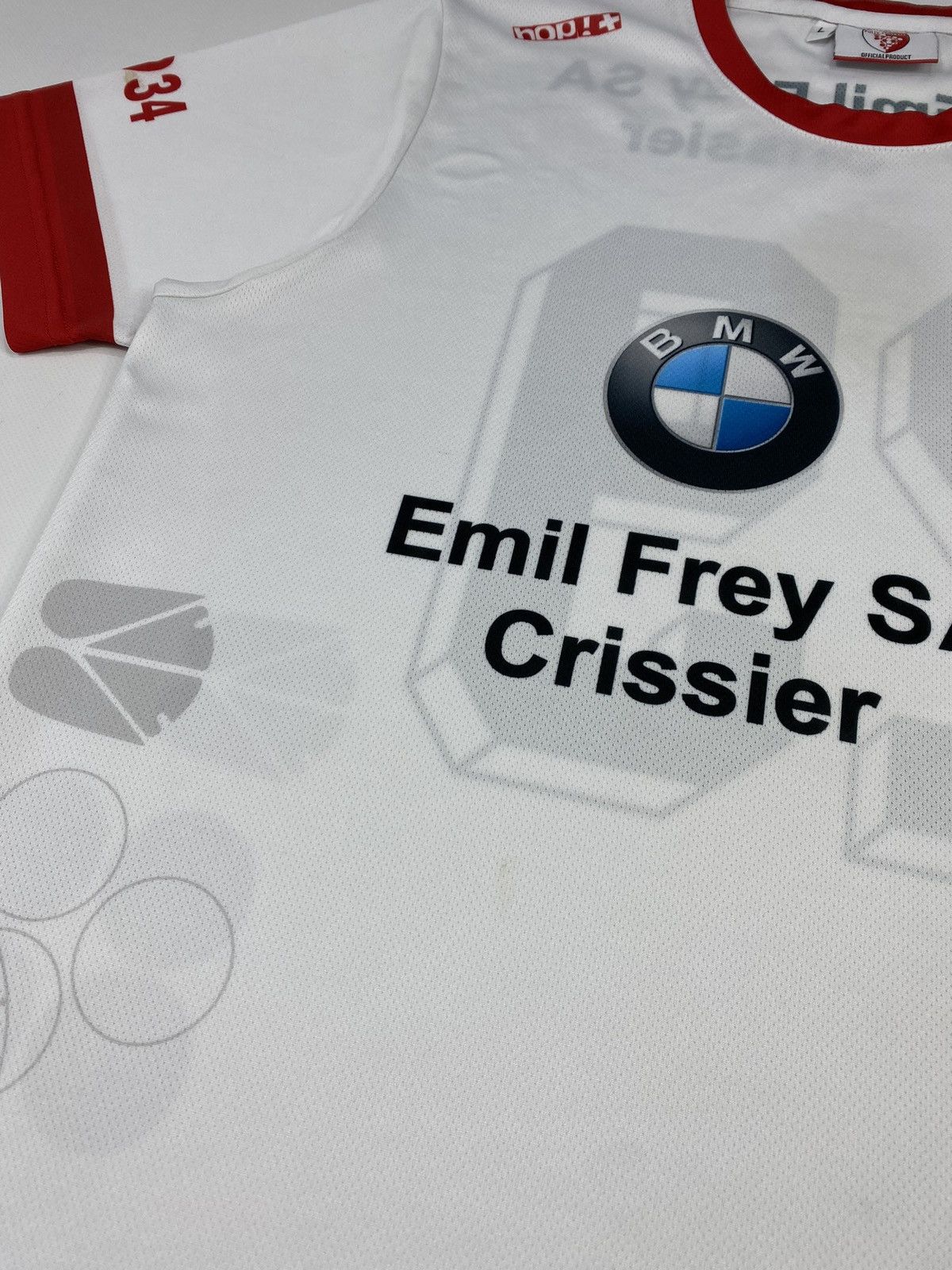 BMW 2022 David Marazzi 29 FC Pully Football Matchworn T-shirt Size US L / EU 52-54 / 3 - 5 Thumbnail