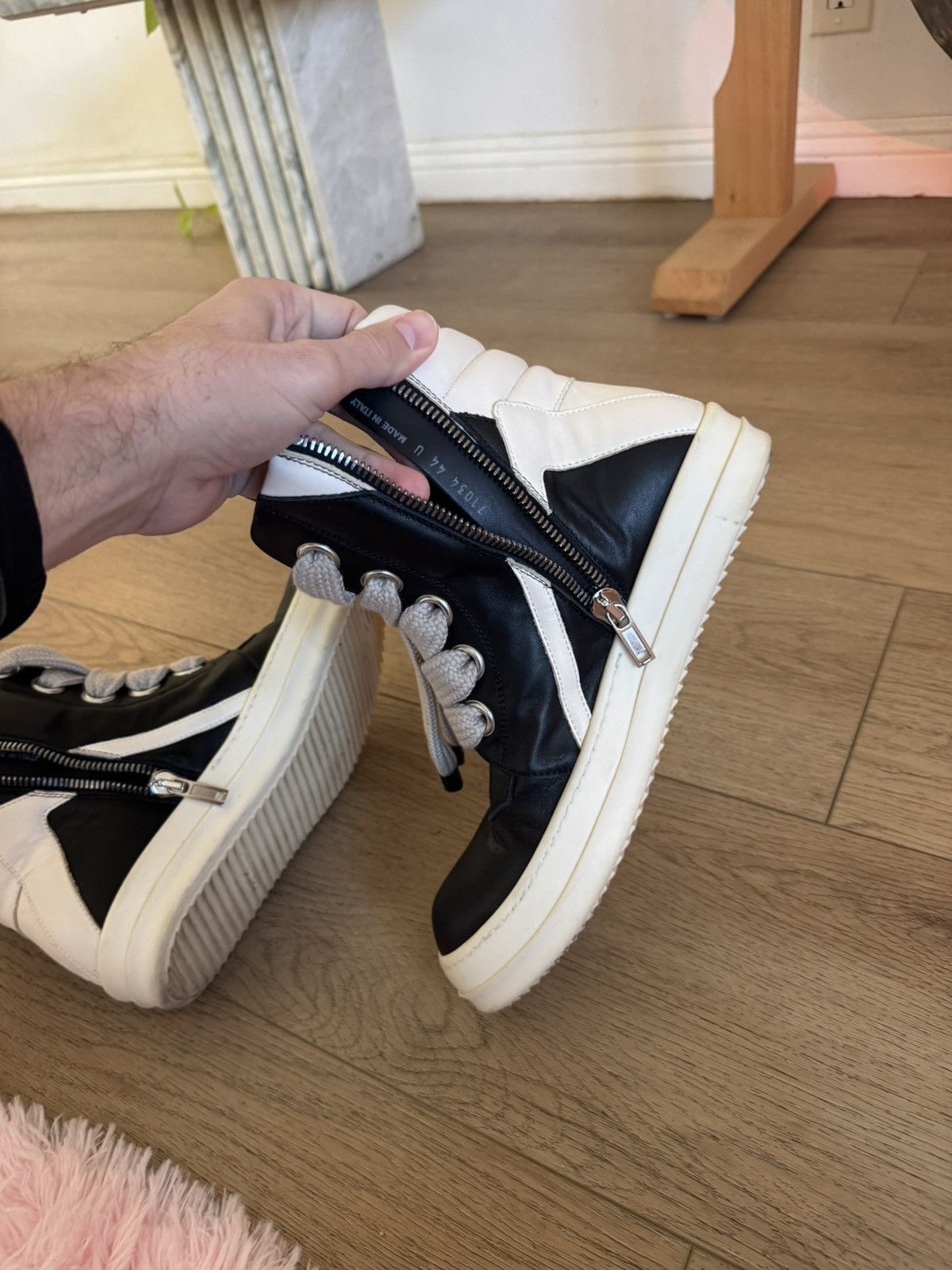 Rick Owens Jumbo Lace Geobaskets Size US 11 / EU 44 - 4 Thumbnail