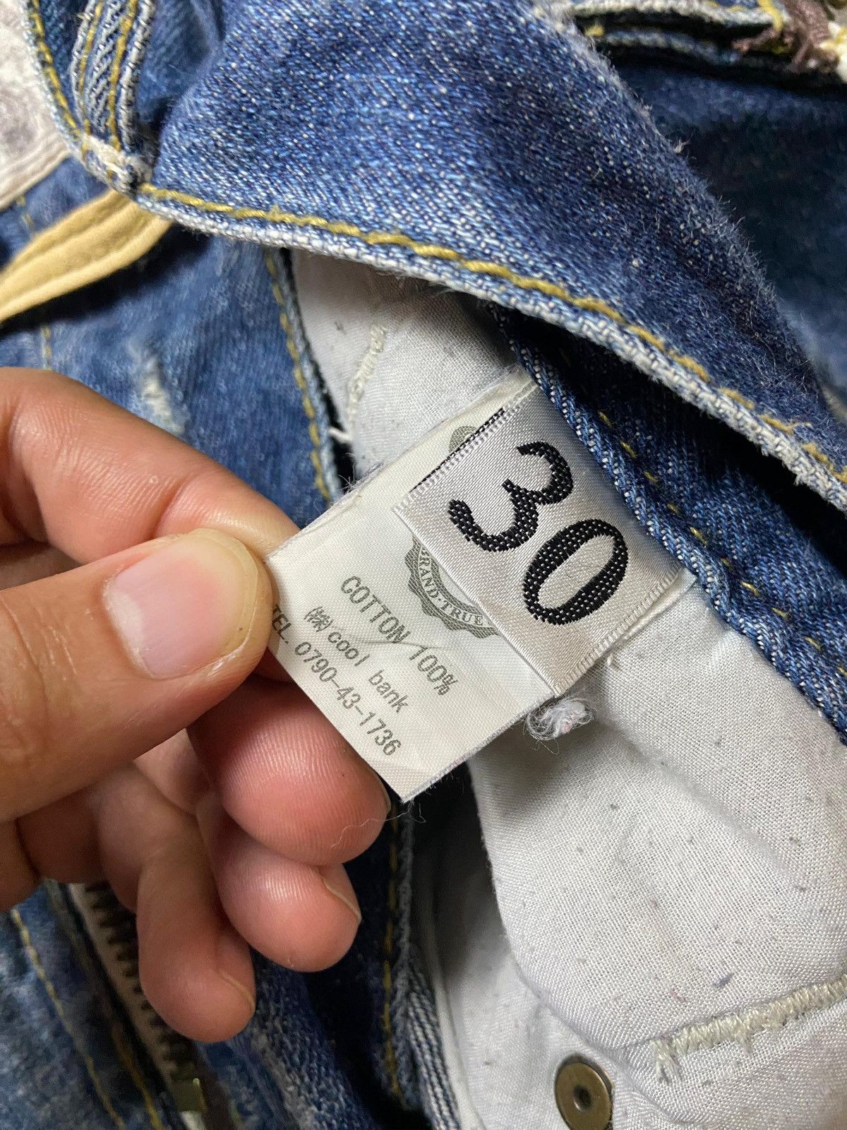 Japanese Brand GD GOODEAL Distressed Denim Jeans (149) Size US 32 / EU 48 - 6 Thumbnail