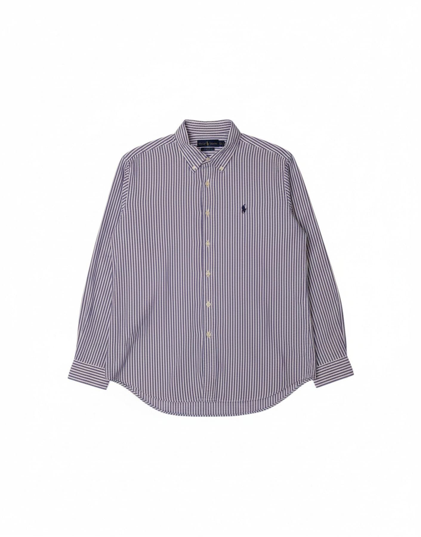 Ralph Lauren Mens Performance Shirt XL Blue Striped Nylon Size US XL / EU 56 / 4 - 1 Thumbnail