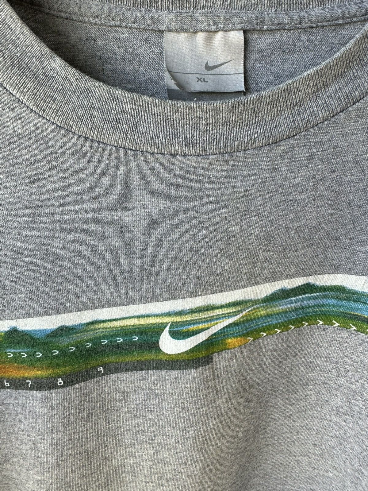Nike × Vintage Nike Centr Swoosh Vintage T Shirt Y2K Tee Size US XL / EU 56 / 4 - 4 Thumbnail
