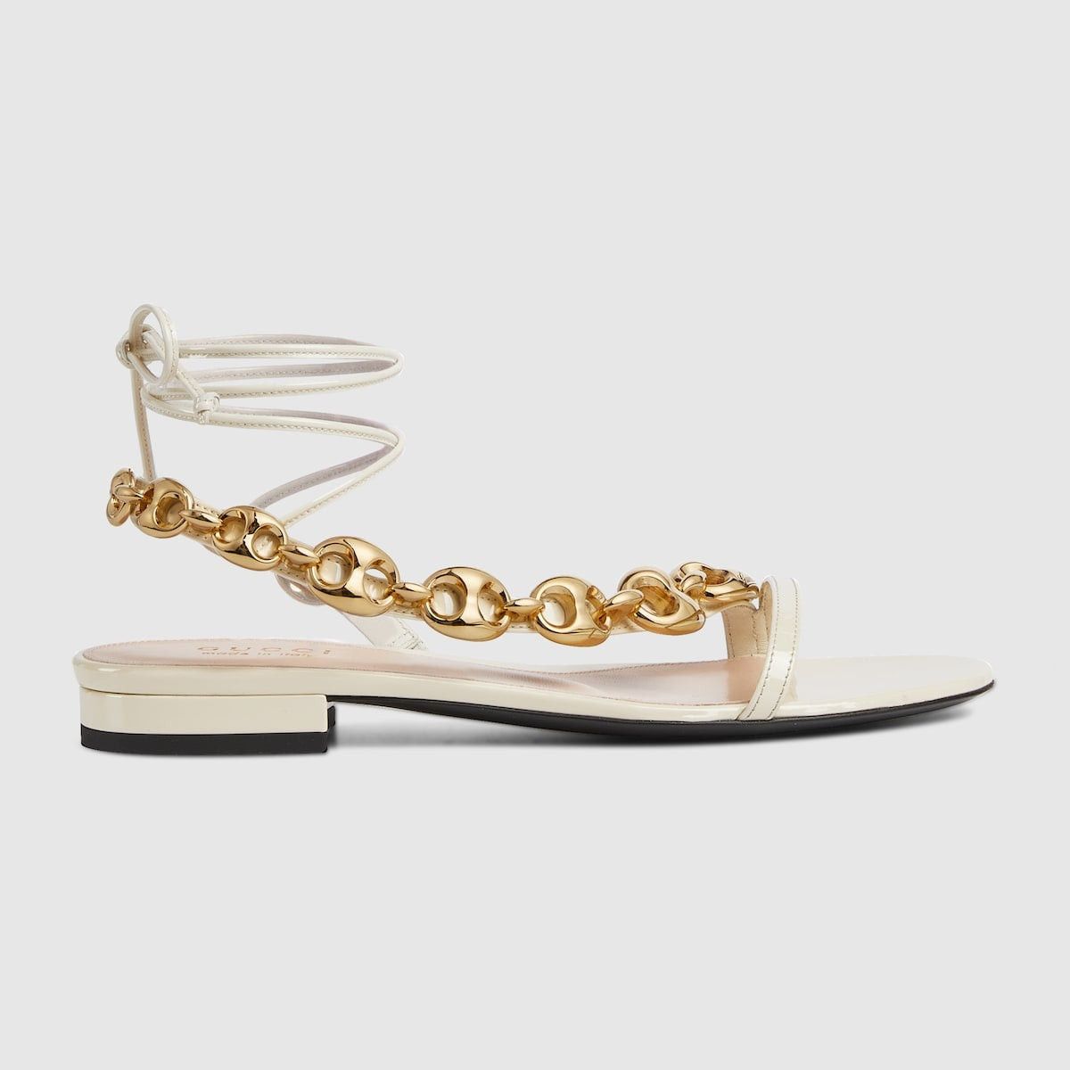 Gucci Gucci Marina Chain Details Leather Sandals SIZE 39 Size ONE SIZE - 1 Thumbnail